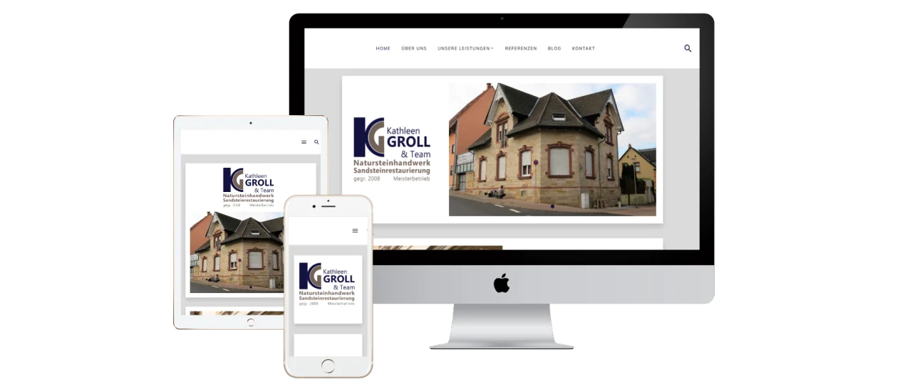 Neue Webseite Steinmetzmeisterin Kathleen Groll