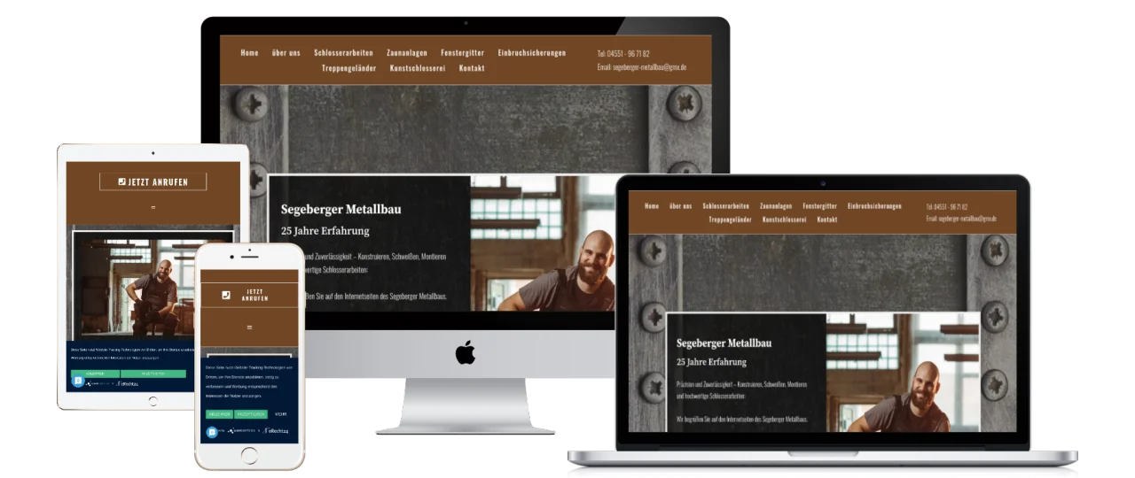 Homepage programmiert für Segeberger Metallbau